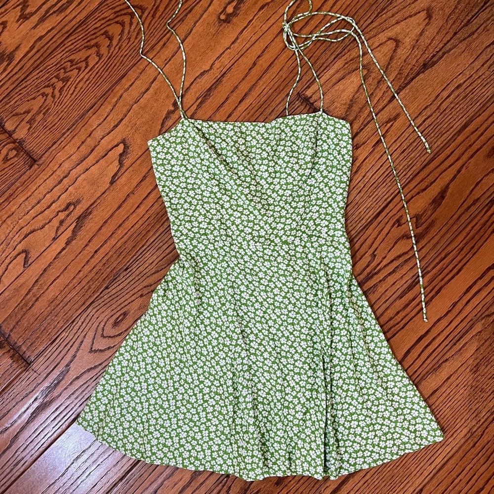 Green Reformation Mini Dress